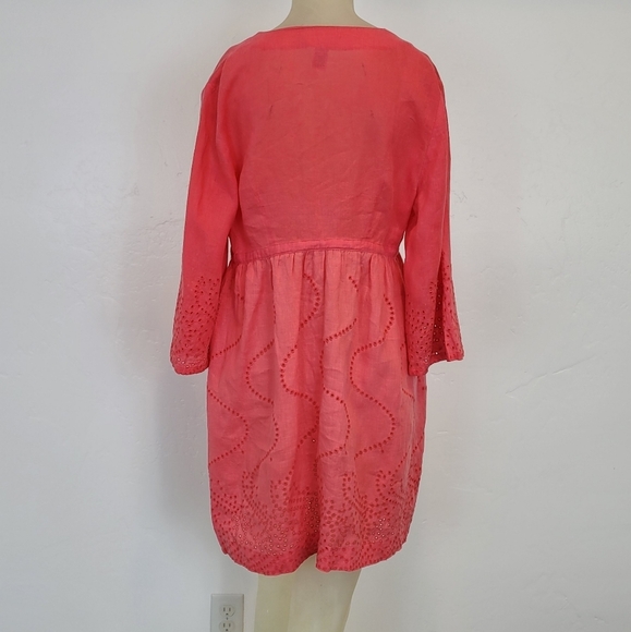 DVF Soleil swim linen coral cover up - Picture 6 of 8